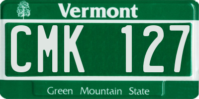 VT license plate CMK127