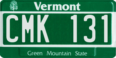 VT license plate CMK131