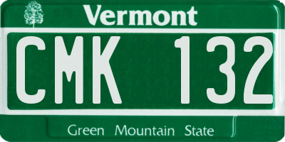 VT license plate CMK132