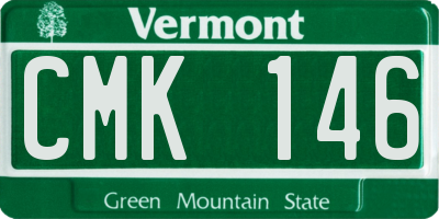 VT license plate CMK146