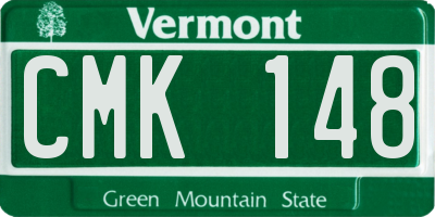 VT license plate CMK148