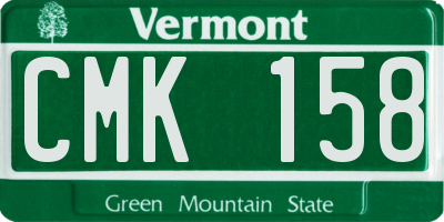 VT license plate CMK158