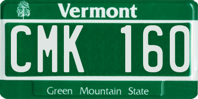 VT license plate CMK160