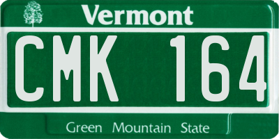 VT license plate CMK164