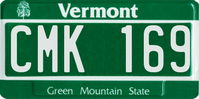 VT license plate CMK169