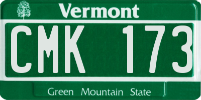 VT license plate CMK173