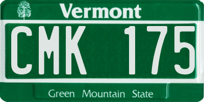 VT license plate CMK175