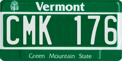 VT license plate CMK176