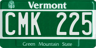 VT license plate CMK225
