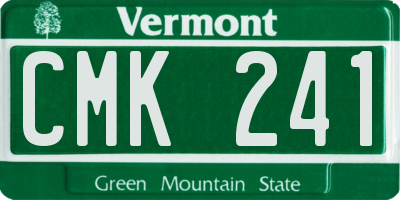 VT license plate CMK241
