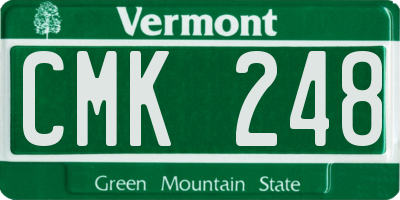VT license plate CMK248