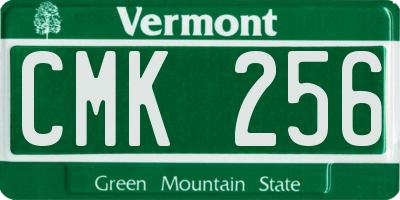 VT license plate CMK256