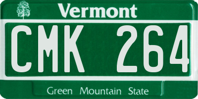 VT license plate CMK264