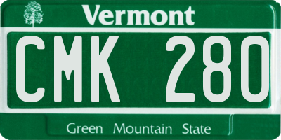 VT license plate CMK280