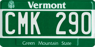 VT license plate CMK290