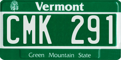VT license plate CMK291