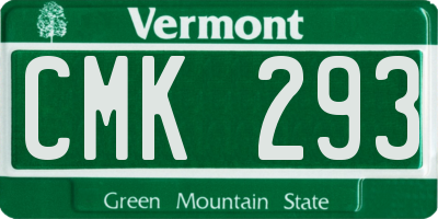 VT license plate CMK293