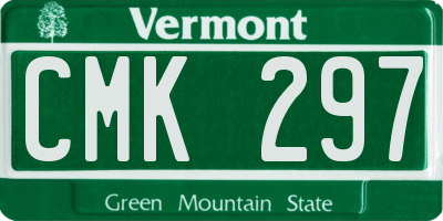 VT license plate CMK297