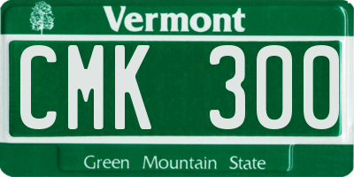 VT license plate CMK300