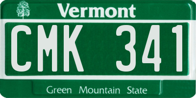 VT license plate CMK341