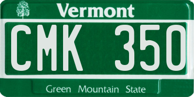 VT license plate CMK350