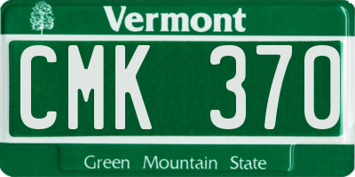 VT license plate CMK370