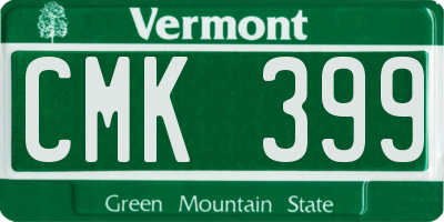 VT license plate CMK399