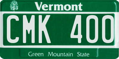 VT license plate CMK400