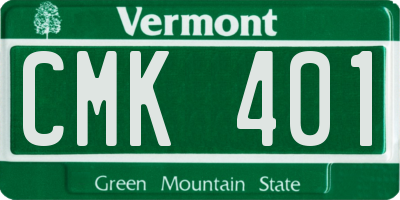 VT license plate CMK401