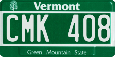 VT license plate CMK408