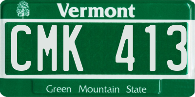 VT license plate CMK413