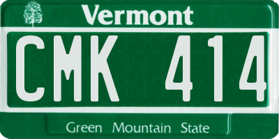 VT license plate CMK414