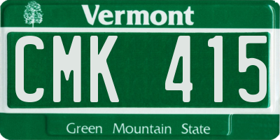 VT license plate CMK415
