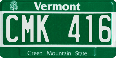 VT license plate CMK416