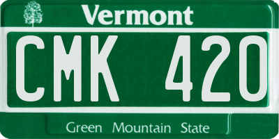 VT license plate CMK420