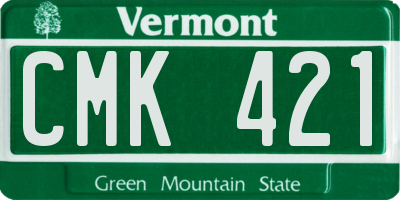VT license plate CMK421