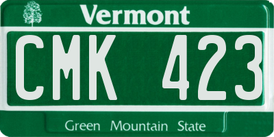 VT license plate CMK423