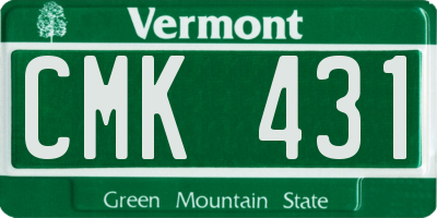 VT license plate CMK431