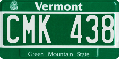VT license plate CMK438