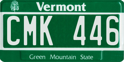 VT license plate CMK446