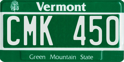 VT license plate CMK450