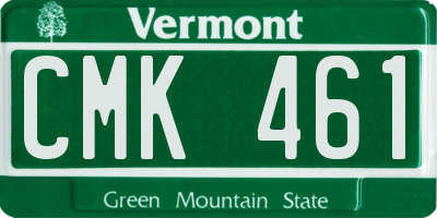 VT license plate CMK461