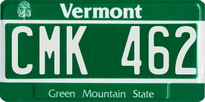VT license plate CMK462