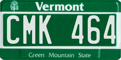 VT license plate CMK464