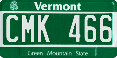 VT license plate CMK466