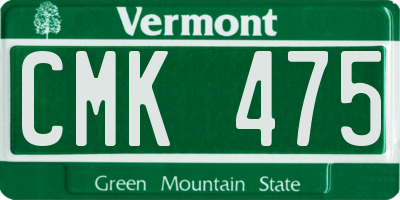 VT license plate CMK475