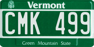 VT license plate CMK499