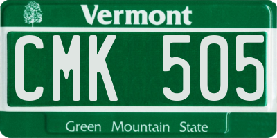 VT license plate CMK505