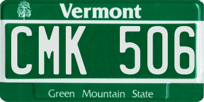 VT license plate CMK506
