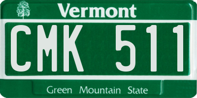 VT license plate CMK511